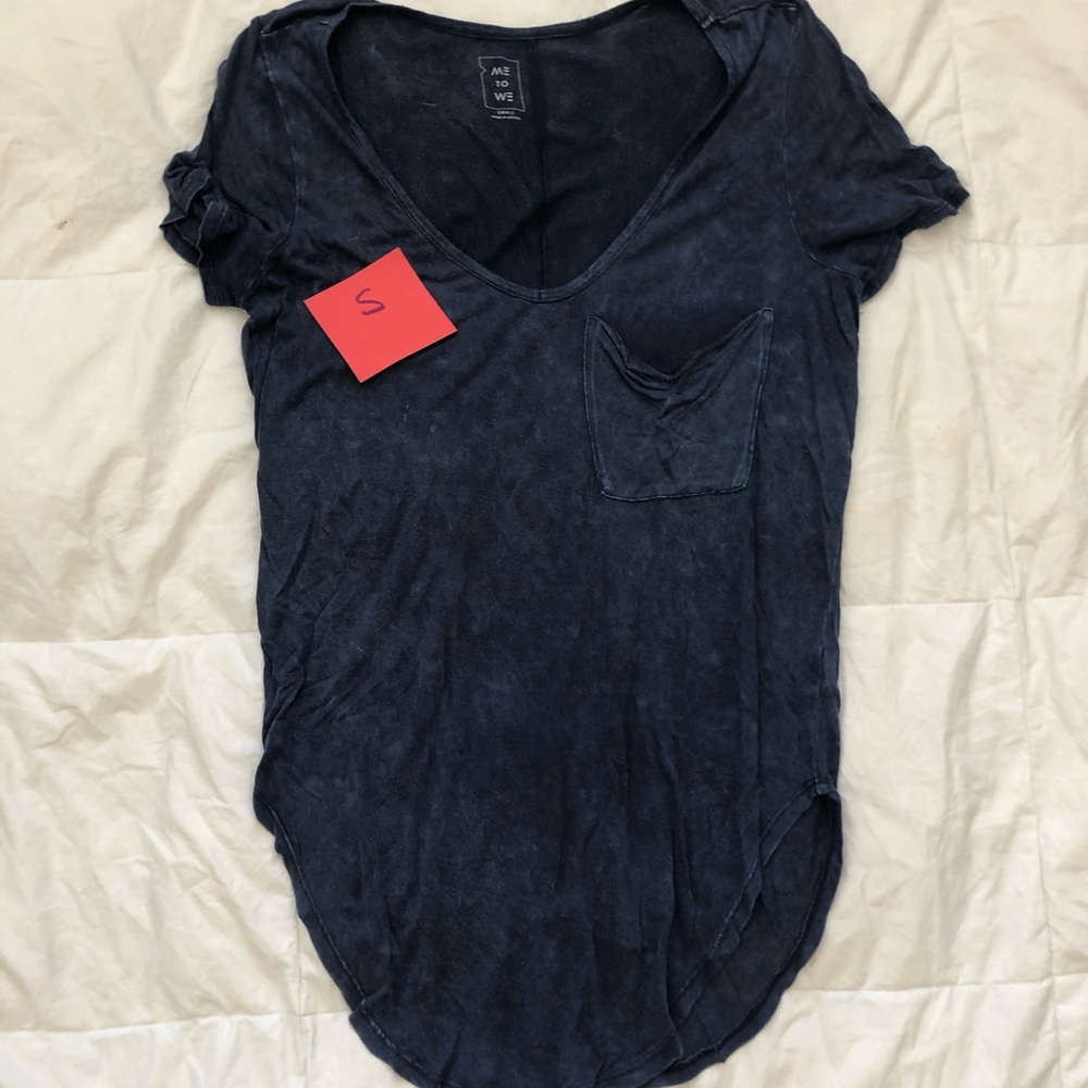 Me To We - dark blue flowy top